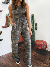 Load image into Gallery viewer, Sleeveless Camo Set