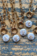 Load image into Gallery viewer, Pearl Initial Necklace