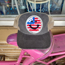 Load image into Gallery viewer, USA Smiley Trucker Hat
