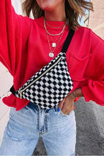 Load image into Gallery viewer, Checkered Waist Crossbody Sling Bag
