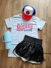 Load image into Gallery viewer, High Waist Shimmering Athletic Shorts
