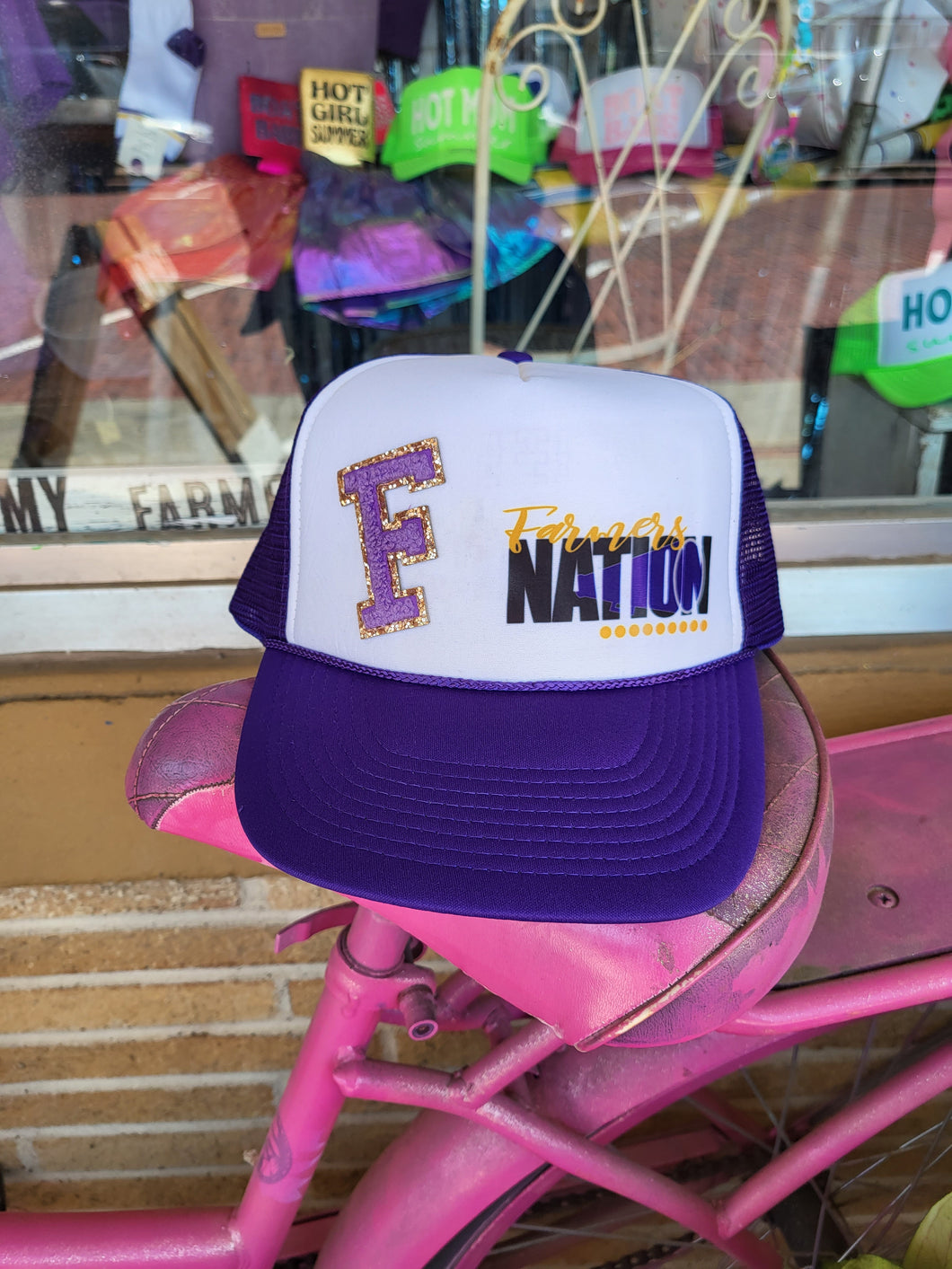 Farmers Nation Purple Foam Cap