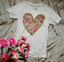 Load image into Gallery viewer, Floral Heart Tee
