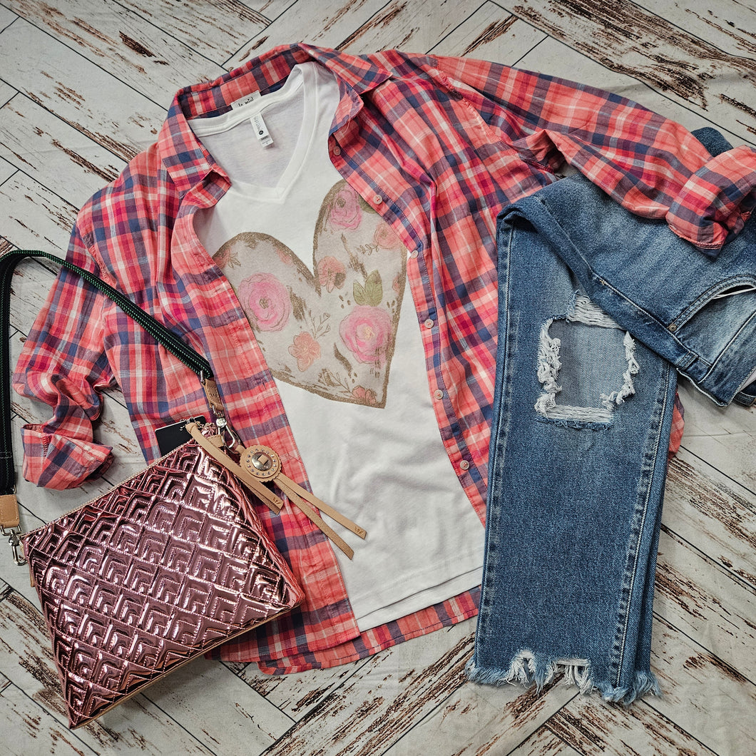 The Kylee Plaid Button Down