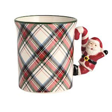 Load image into Gallery viewer, Plaid Handle Mug
