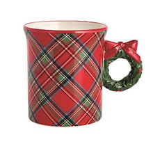 Load image into Gallery viewer, Plaid Handle Mug
