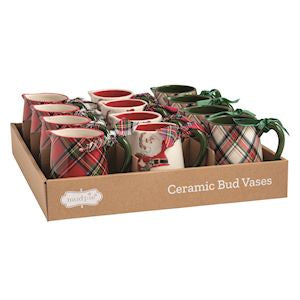 Christmas bud vases
