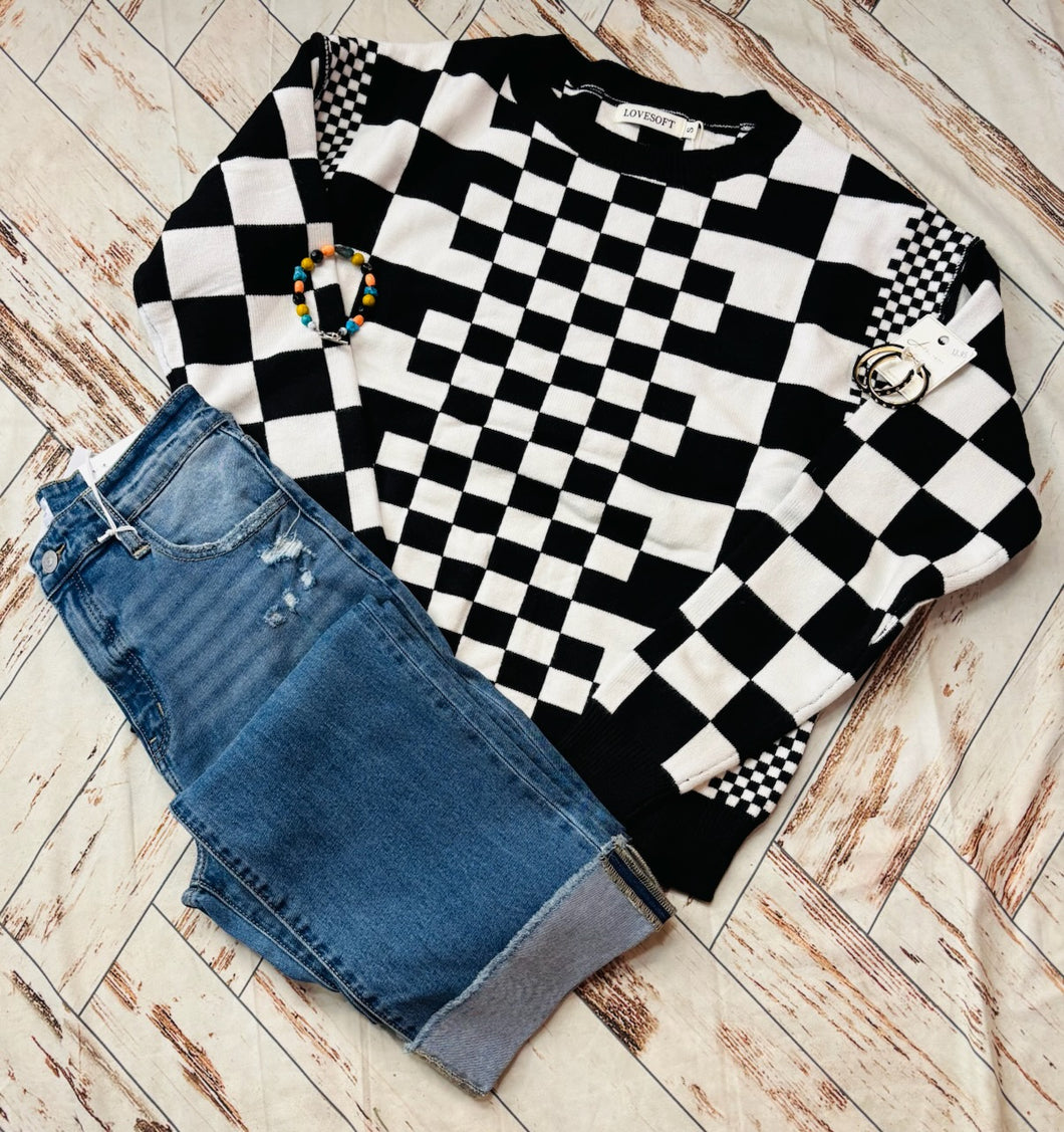 Checkered Sweater