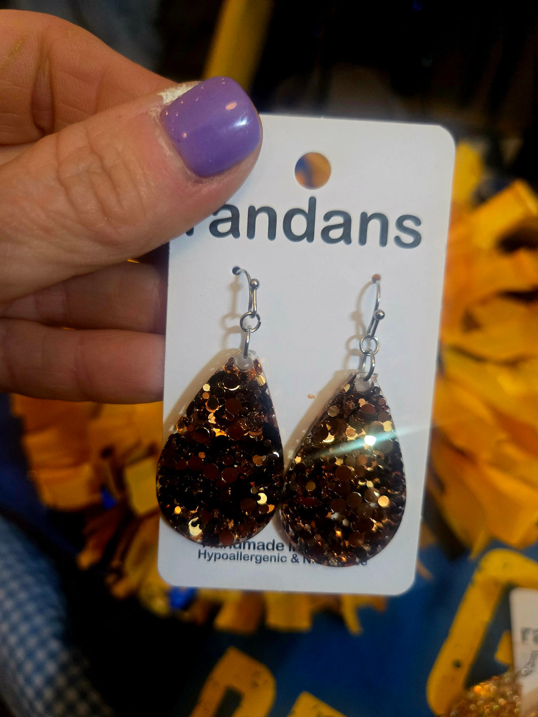 Glitter Earrings Small