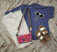 Load image into Gallery viewer, Twisted Stripe Crew Neck Pullover T-Shirt
