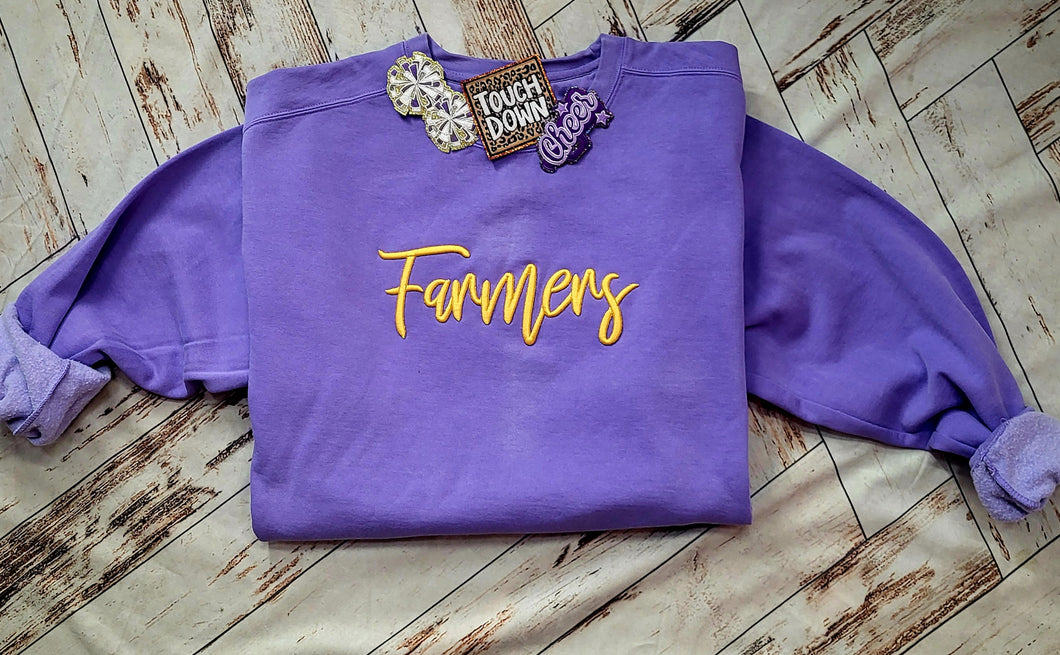Farmers Light Purple/Gold Sweatshirt