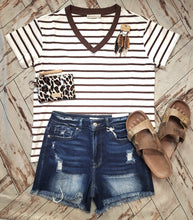 Load image into Gallery viewer, Everyday Striped V-Neck
