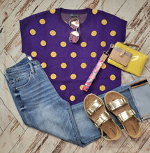 Load image into Gallery viewer, Polka Dot Game Day Sweater
